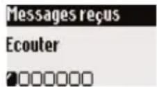 BELGACOM Twist 505 trio - Pour écouter des messages reçus depuis le combiné - 1