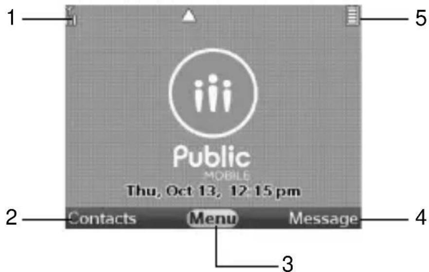 ZTE F451 - Home screen - 1