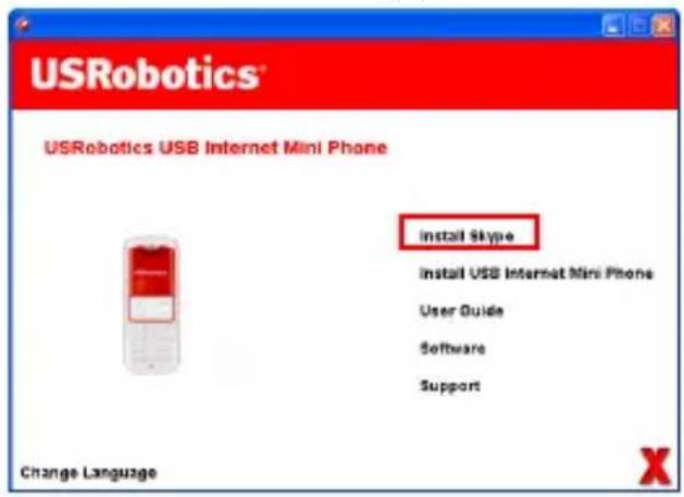 US ROBOTICS USB Internet Mini Phone 9602 - Asenna Skype - 1