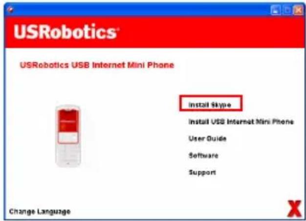 US ROBOTICS USB Internet Mini Phone 9602 - Instale Skype - 1