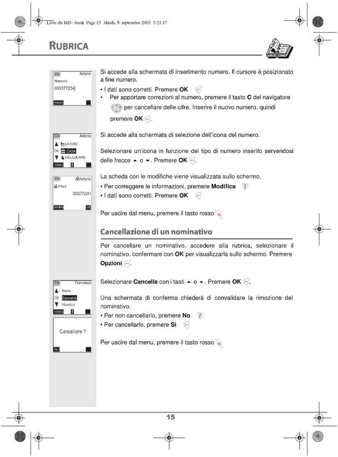 SAGEM D80V2 - Sostituzione delle batterie - 12