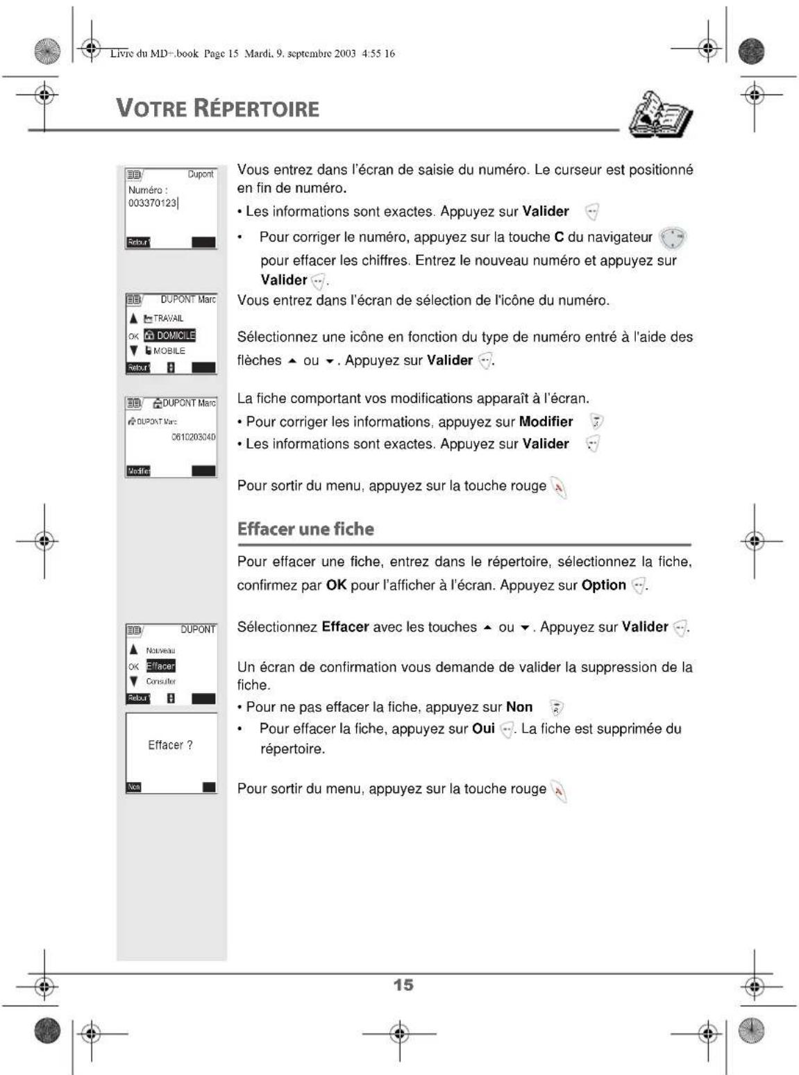 SAGEM D80V2 - Changement des batteries - 12