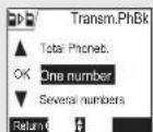 SAGEM D80V2 - Transferring a part of or the entire phonebook to another handset - 2