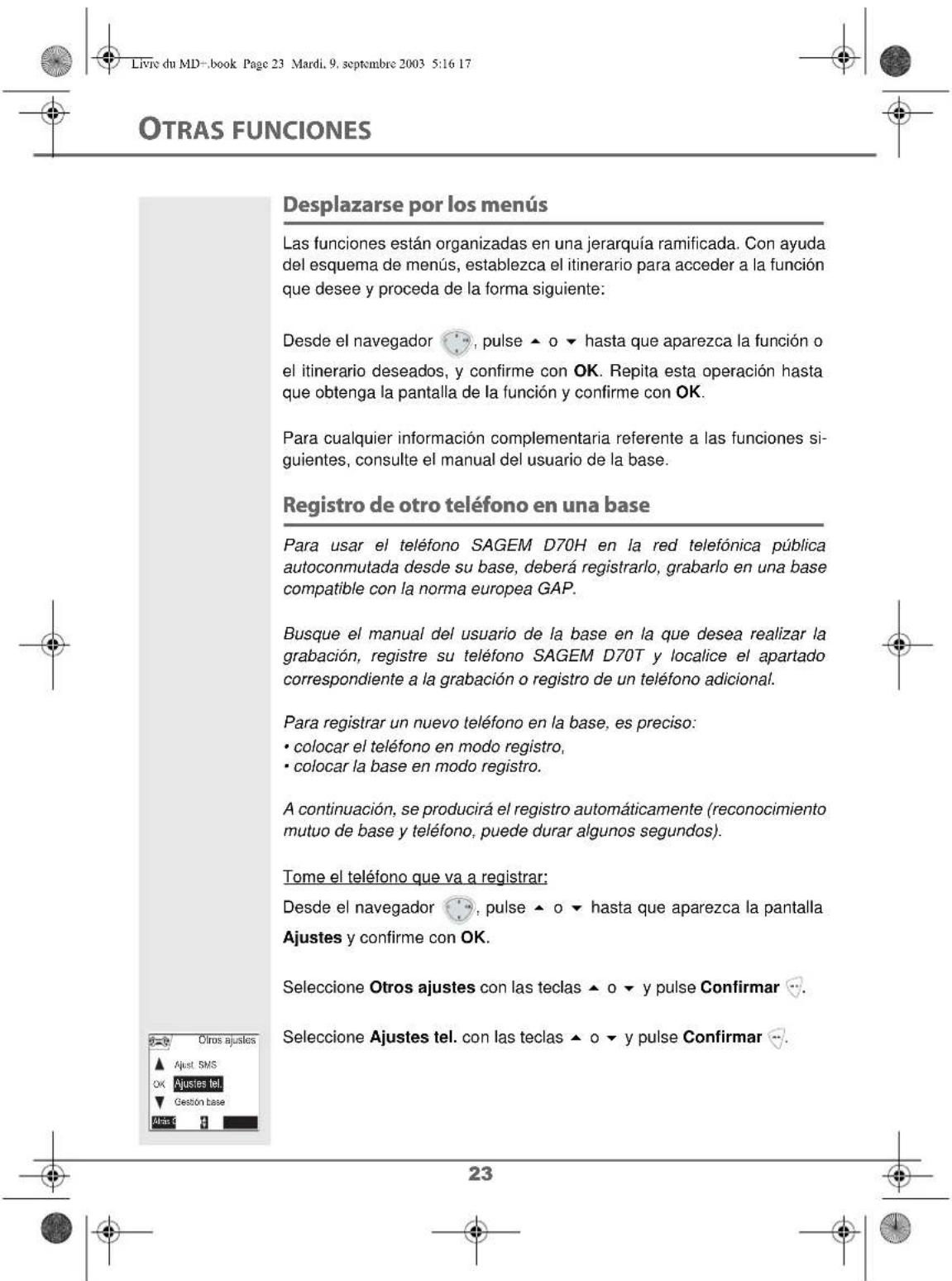 SAGEM D80V2 - Sustitución de las baterias - 27