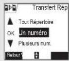 SAGEM D80V2 - Transférer tout ou partie du repertoire à un autre combiné - 2