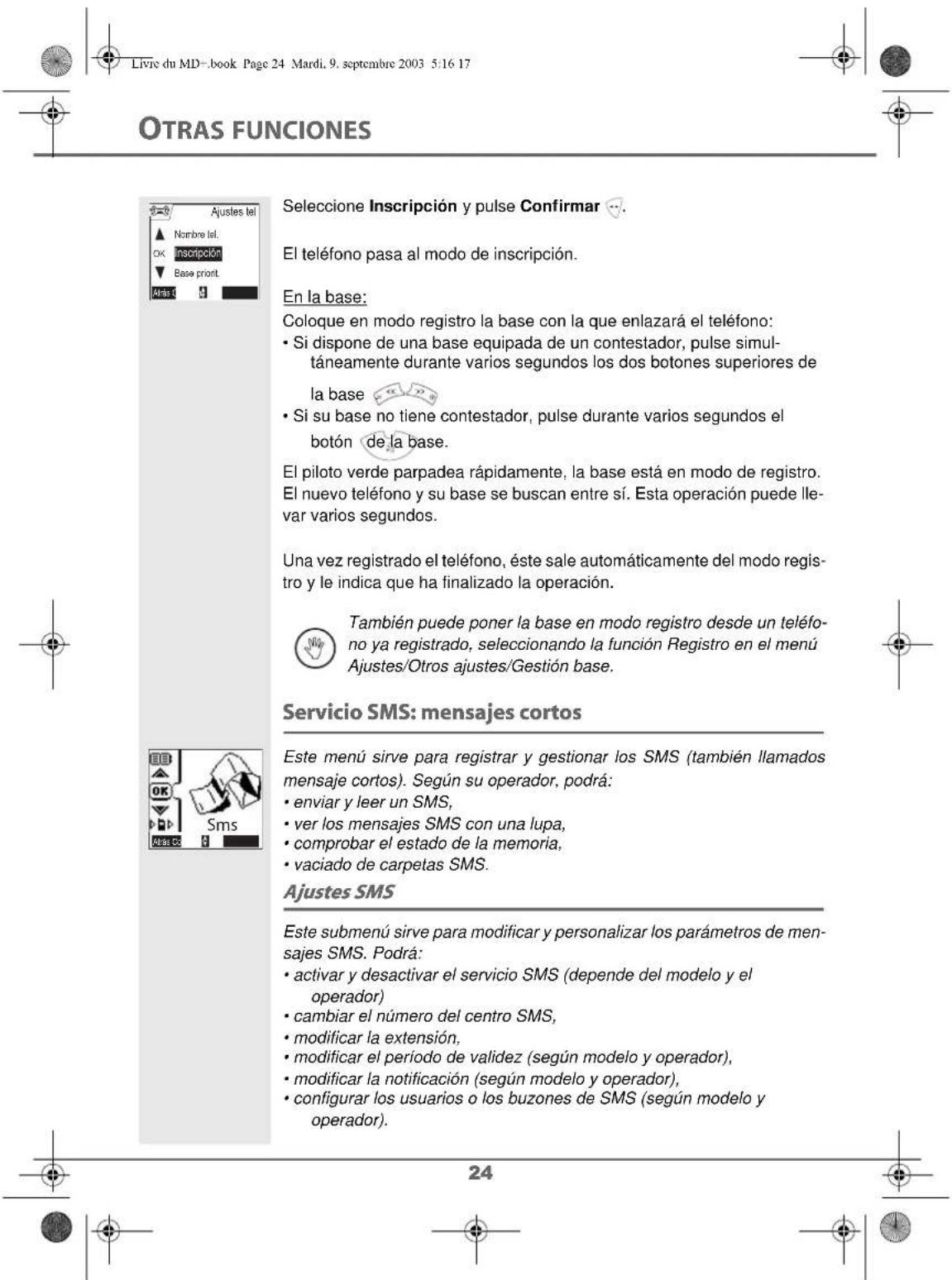 SAGEM D80V2 - Sustitución de las baterias - 28