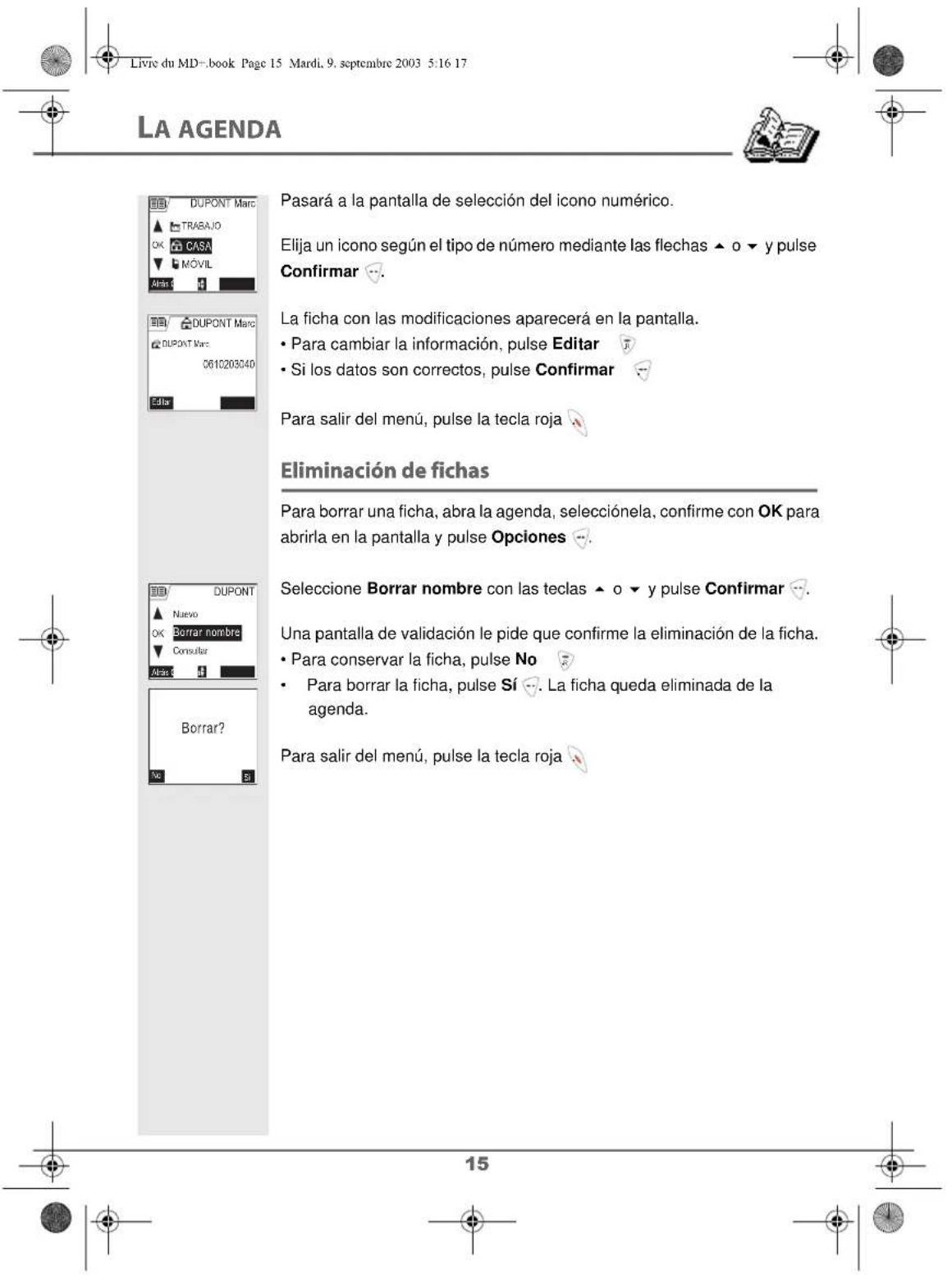 SAGEM D80V2 - Sustitución de las baterias - 19