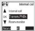 SAGEM D80V2 - Transferring a part of or the entire phonebook to another handset - 1