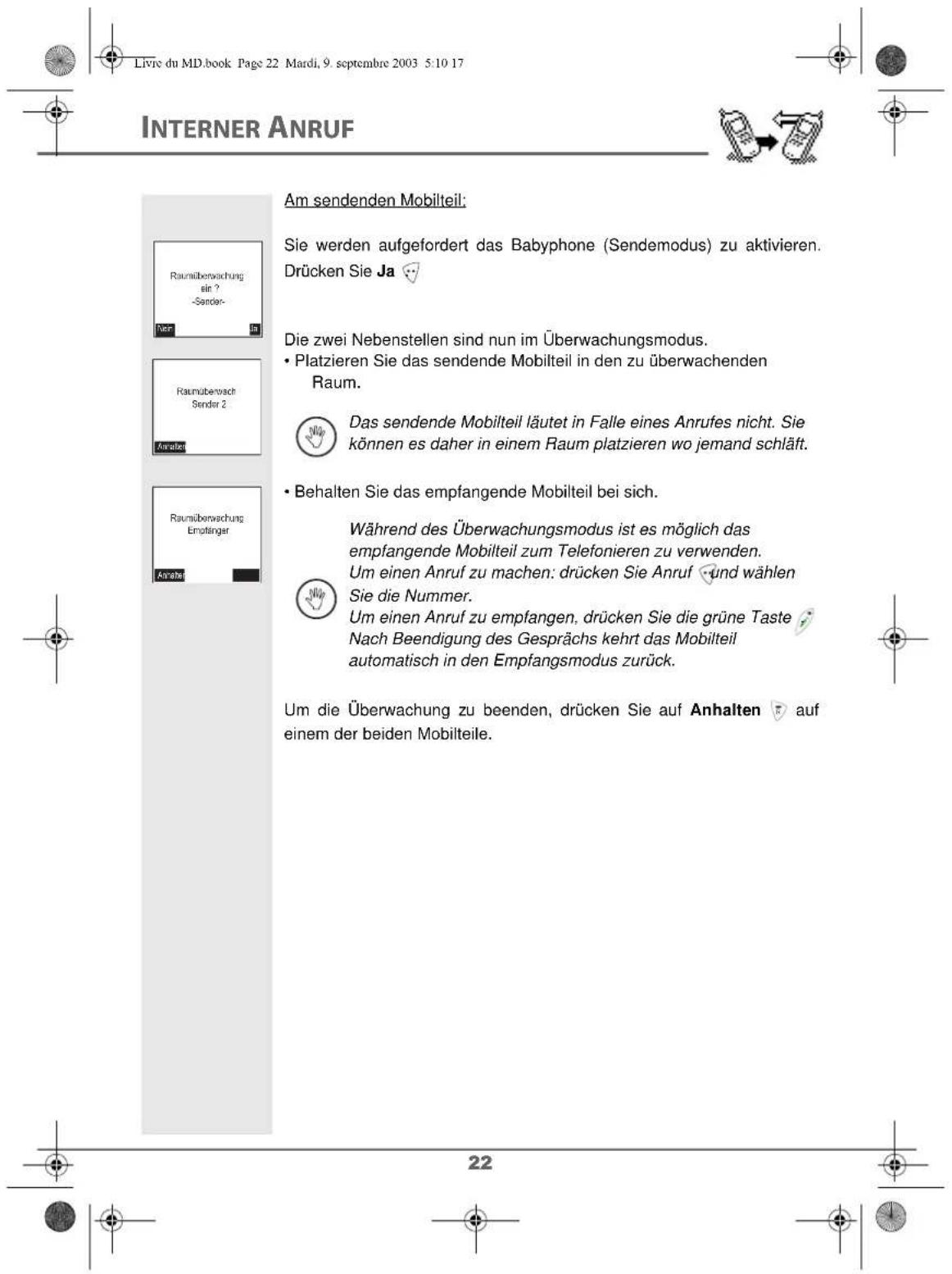 SAGEM D80V2 - Telefonbuch teilweise oder ganz an ein anderes Mobilteil übertragen - 8