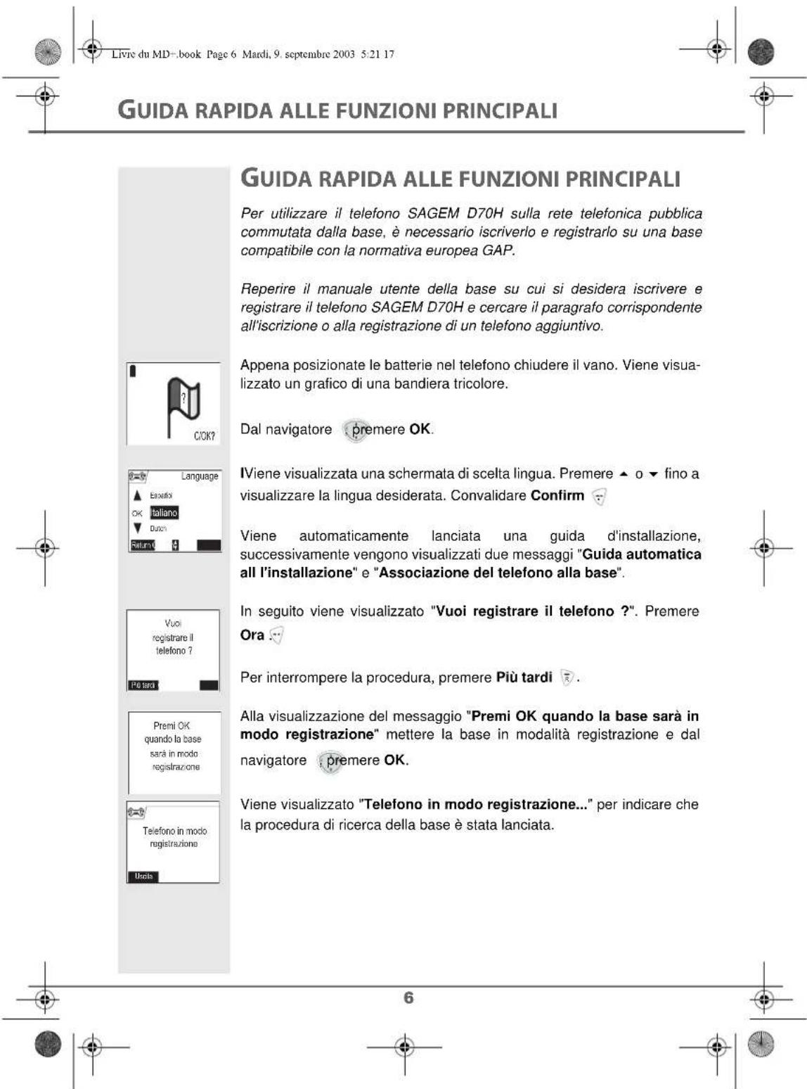 SAGEM D80V2 - Sostituzione delle batterie - 3
