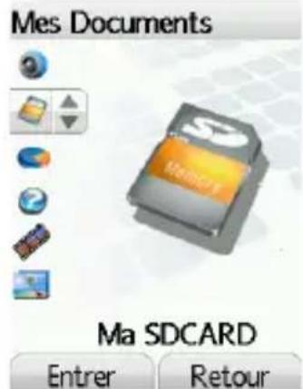 Mes Documents Ma SDCARD Entrer Retour