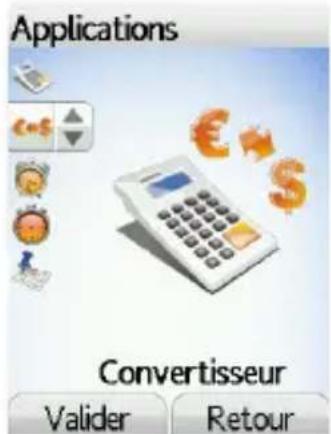 Applications Convertisseur Valider Retour