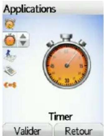 Applications Timer Valider Retour