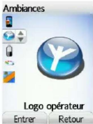 Ambiances Logo opérateur Entrer Retour
