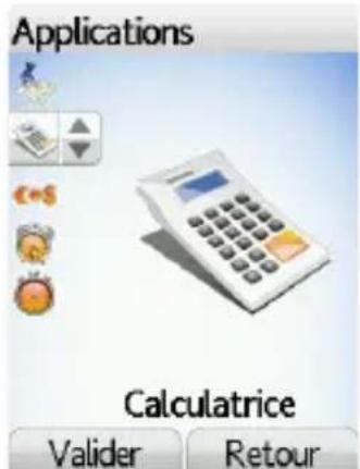 Applications Calculatrice Valider Retour