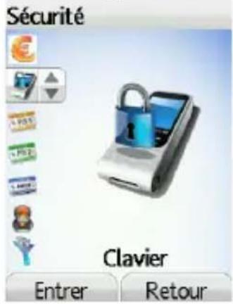 Sécurité Clavier Entrer Retour