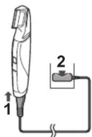 PANASONIC GD50 - Opladning af trimmeren - 1