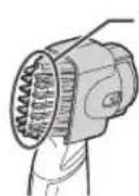 PANASONIC GD50 - Plochu cast' hrebeña priloze t k pokoze a ostrihaje bradu cesanim dolava a doprava. - 2