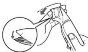 PANASONIC GD50 - Entfernen der Klinge - 1