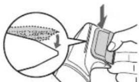 PANASONIC GD50 - Befestigen der Klinge - 2