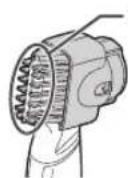 PANASONIC GD50 - Applicare la parte piatta del pettine sulla pelle e tagliare la barba pettinandola verso sinistra e destra. - 2