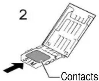 PANASONIC EBG450 - Installation de la carte SIM - 2