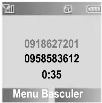PANASONIC EBSC3 - Pendant un appel : - 1