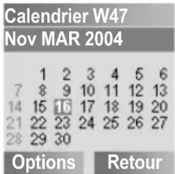 PANASONIC EBSC3 - Se déplacer dans le Calendrier - 1