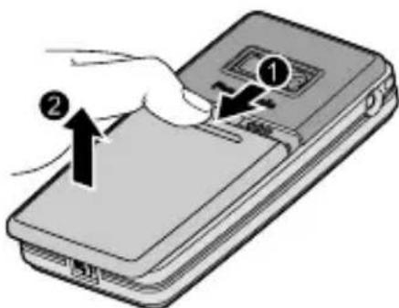 PANASONIC EBSC3 - Retrait de la batterie - 1