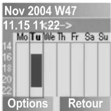 PANASONIC EBSC3 - Se déplacer dans le Calendrier - 2