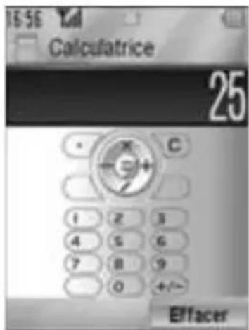 PANASONIC EBSA6 - Menu principal > Outils > Calculatrice - 1