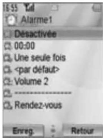 PANASONIC EBSA6 - Régler l'alarme - 2