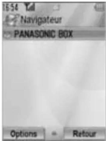 PANASONIC EBSA6 - Menu principal > Navigateur - 1