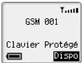 GSM 001 Clavier Protégé Dispo