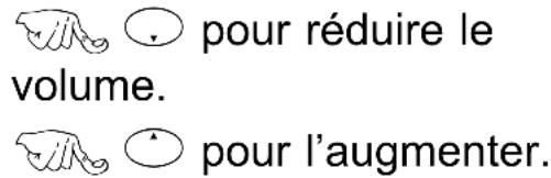 pour réduire le volume. pour l'augmenter.