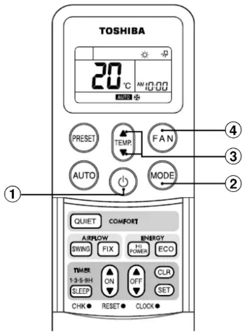 TOSHIBA RAVSM802KRTE - Botón START/STOP - 1