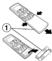 TOSHIBA RAVSM802KRTE - •Remplacement des piles - 1