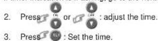 TOSHIBA RAS09LAVUL - Clock Setup - 1