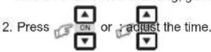 TOSHIBA RAS4M23SAVE - Clock Setup - 1