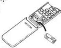 TOSHIBA RAS4M23SAVE - Instalace baterii (pri pouziti bezdratoveho provozu) - 1