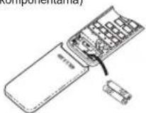 TOSHIBA RAS3M26UAVE - Stavljanje baterija (în cazul utilizării fără fir.) - 1