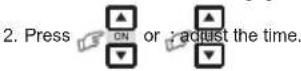 TOSHIBA RAS3M26UAVE - Clock Setup - 1