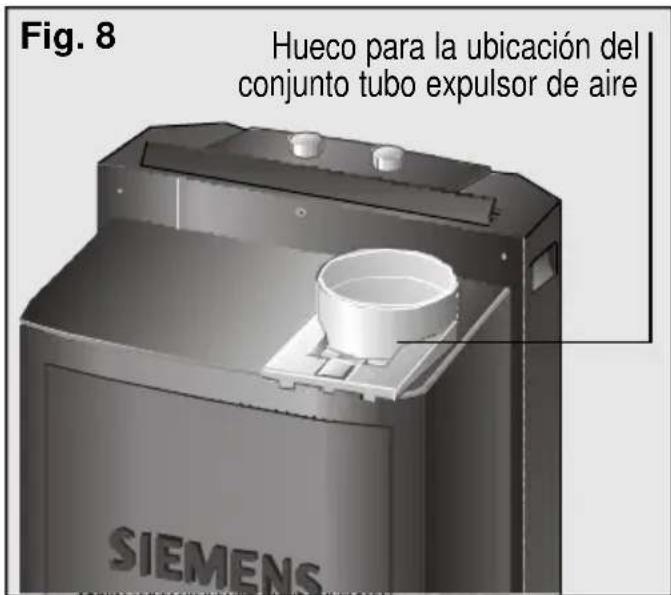 SIEMENS PA0630M - Montaje del tubo expulsor de aire en el equipo - 1