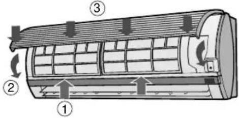 SHARP AUA07BE - CLEANING THE FILTERS - 3