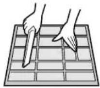 SHARP AUA07BE - CLEANING THE FILTERS - 2