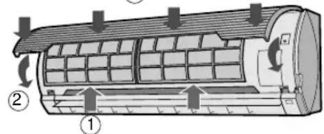 SHARP AHAP24CE - REINIGUNG DER FILTER - 2