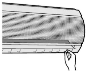 SHARP AHAP24CE - Direction horizontal du DEBIT d'air - 1