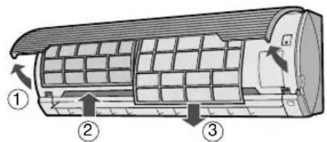 SHARP AHAP24CE - DE FILTERS REINIGEN - 1