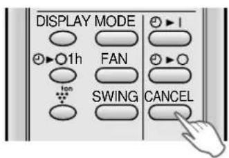 SHARP AHAP24CE - Pour annuler le mode minuterie - 1
