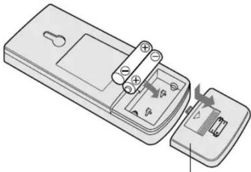 SHARP AHAP24CE - LOADING BATTERIES Use two size-AAA (R03) batteries. - 1